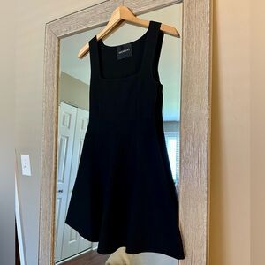 NICHOLAS Black Sleeveless Square Neck Mini Dress Size 4 Small